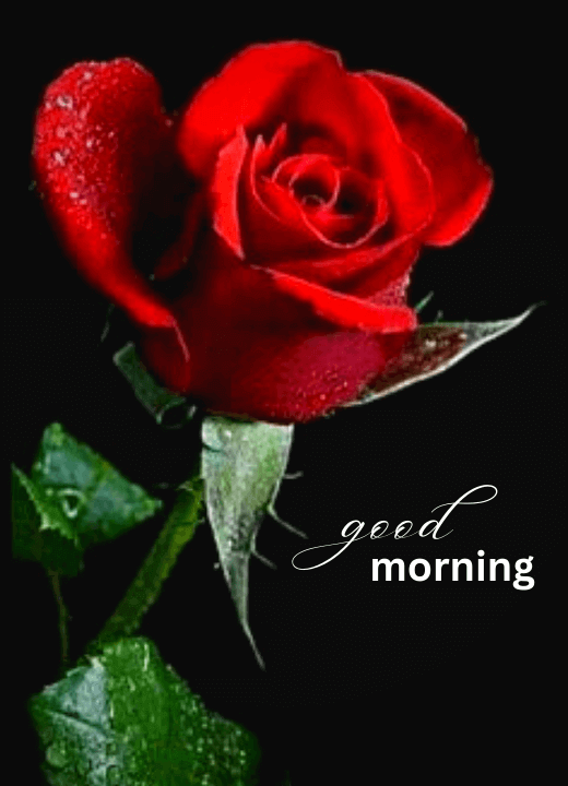 Good Morning Rose Romantic Image HD Wallpaper Download