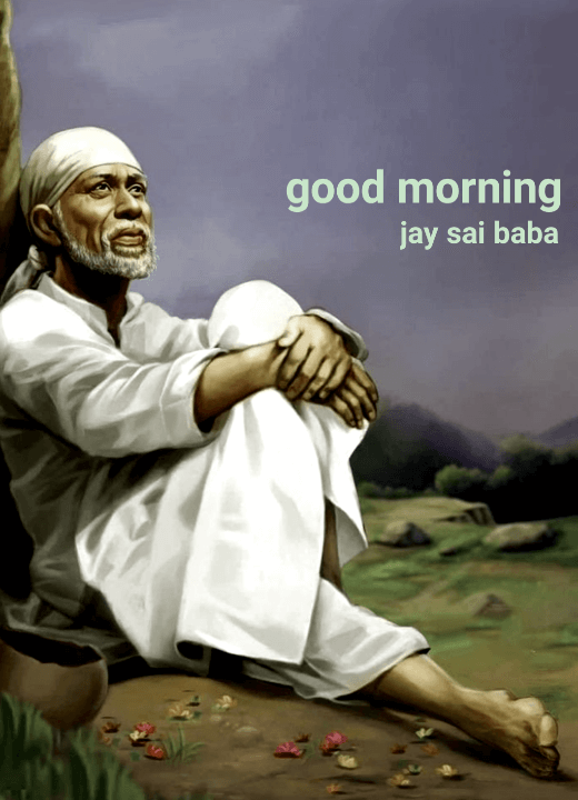 Good Morning Sai Baba God HD Image Download