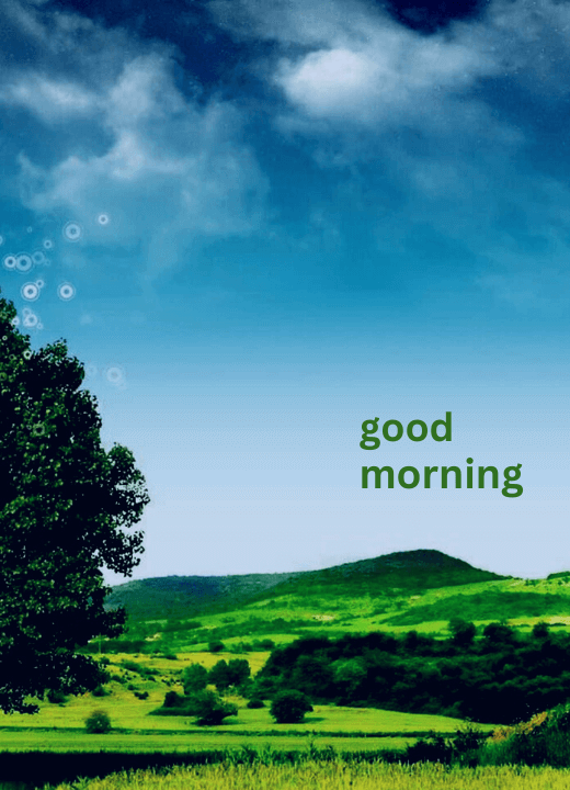 Good Morning Village Nature Image Download for Whatsapp