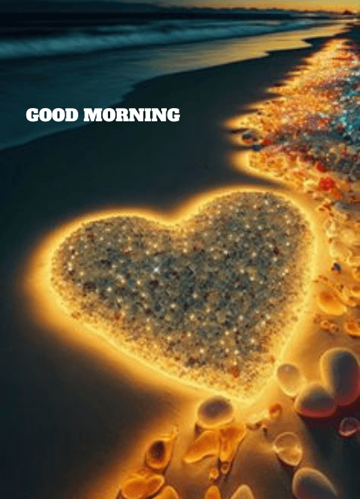 Good morning DP with heart image