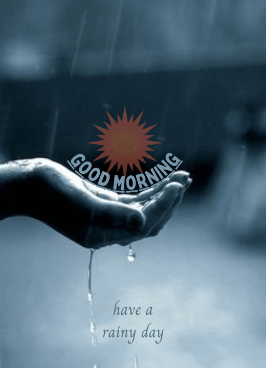 good morning images with rain drops