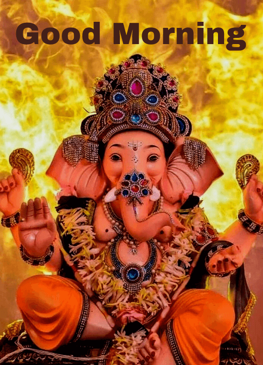 good morning wishes with ganesh ji images