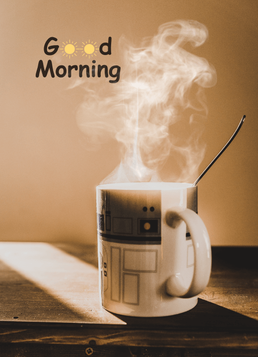 good morning with hot coffee images