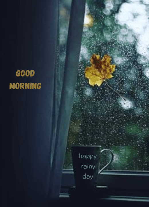 happy rainy morning images