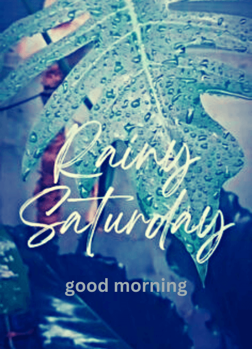 happy rainy saturday morning images