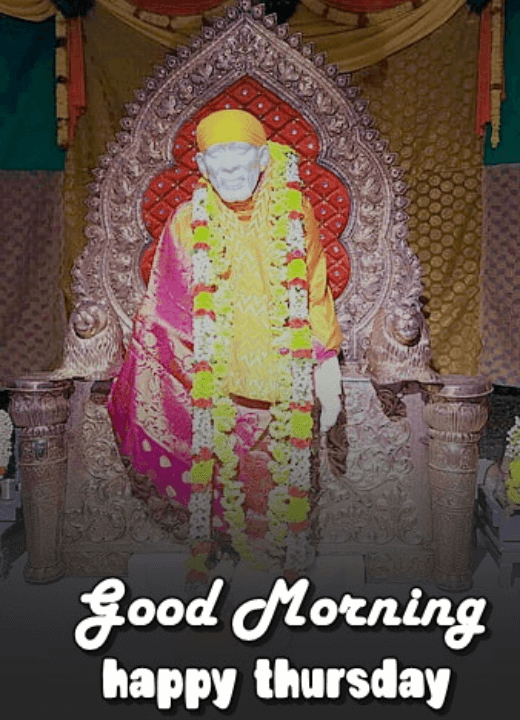 thursday good morning wishes with sai baba images
