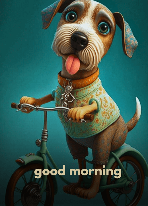 good morning dog cartoon images