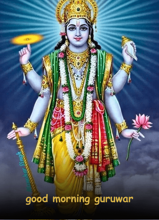 good morning guruwar Vishnu Ji images