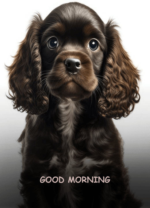 good morning happy sunday images with animals dog
