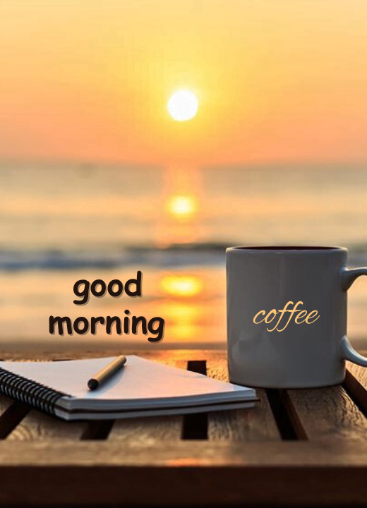 coffee sunrise morning wishes good morning images
