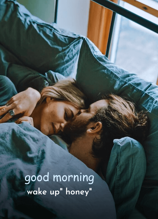 romantic good morning images in bed