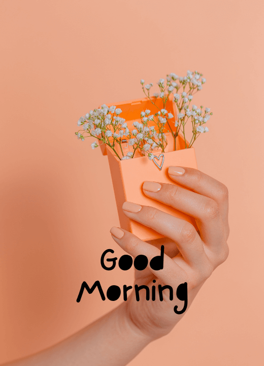 good morning flower basket