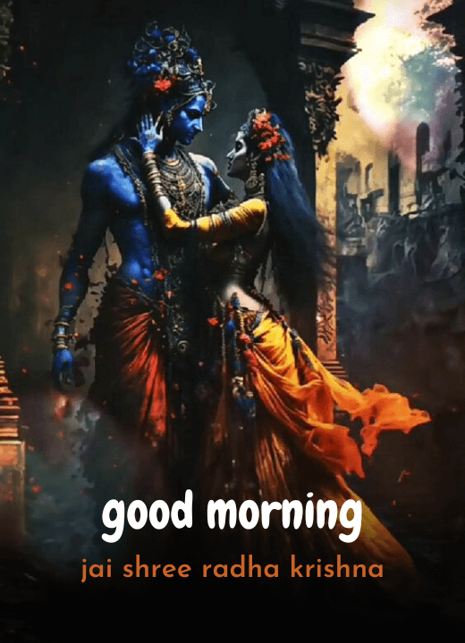 good morning images shri krishna radha ji