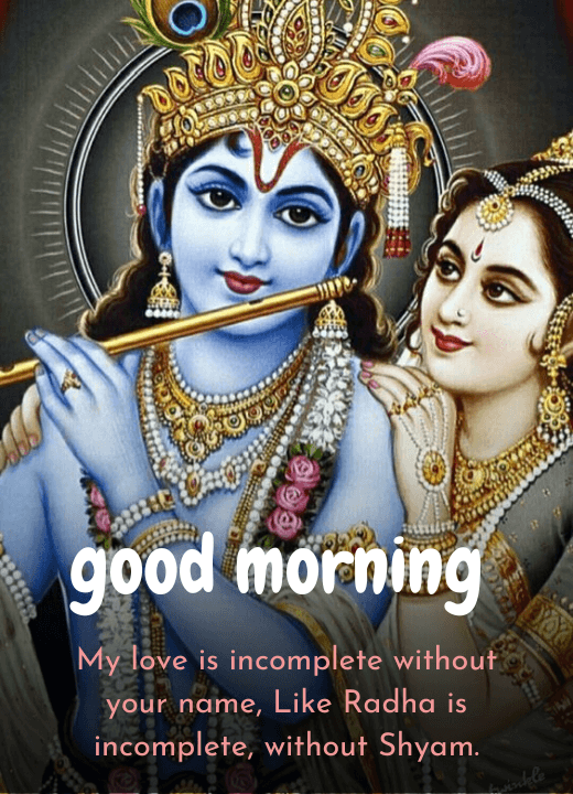 radha krishna images with love quotes good morning