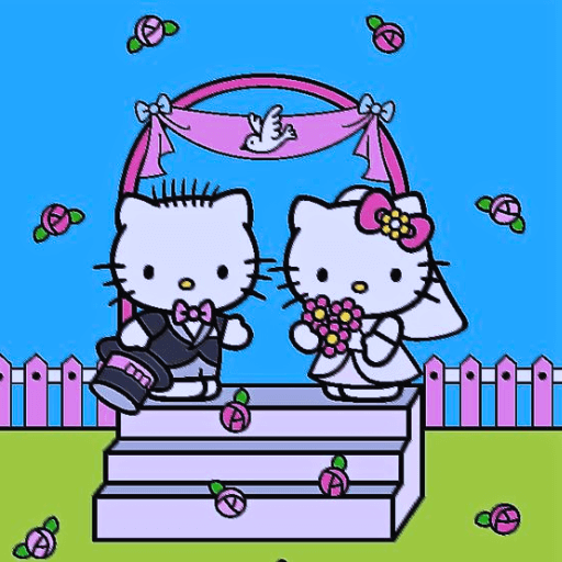 matching pfp for couples hello kitty
