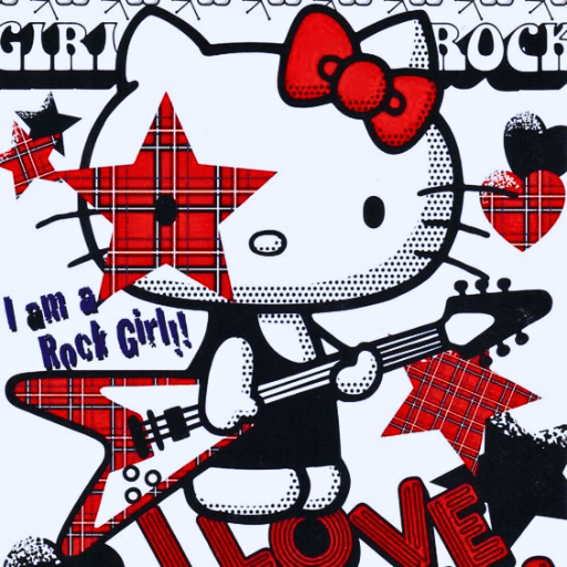 red and black hello kitty pfp